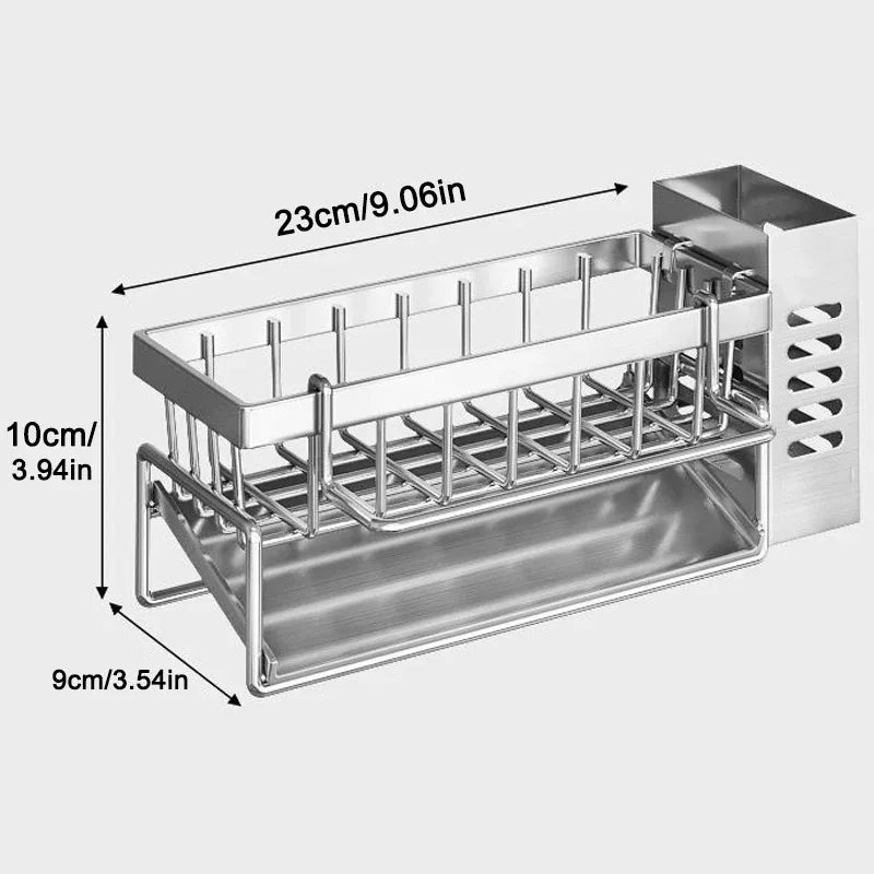 Stainless Steel Sink Organizer with Drainage