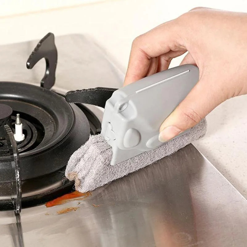 Window Groove Cleaning Brush helps you easily clean window slots, kitchen gaps, and tight spaces,removing dust and dirt effortlessly.