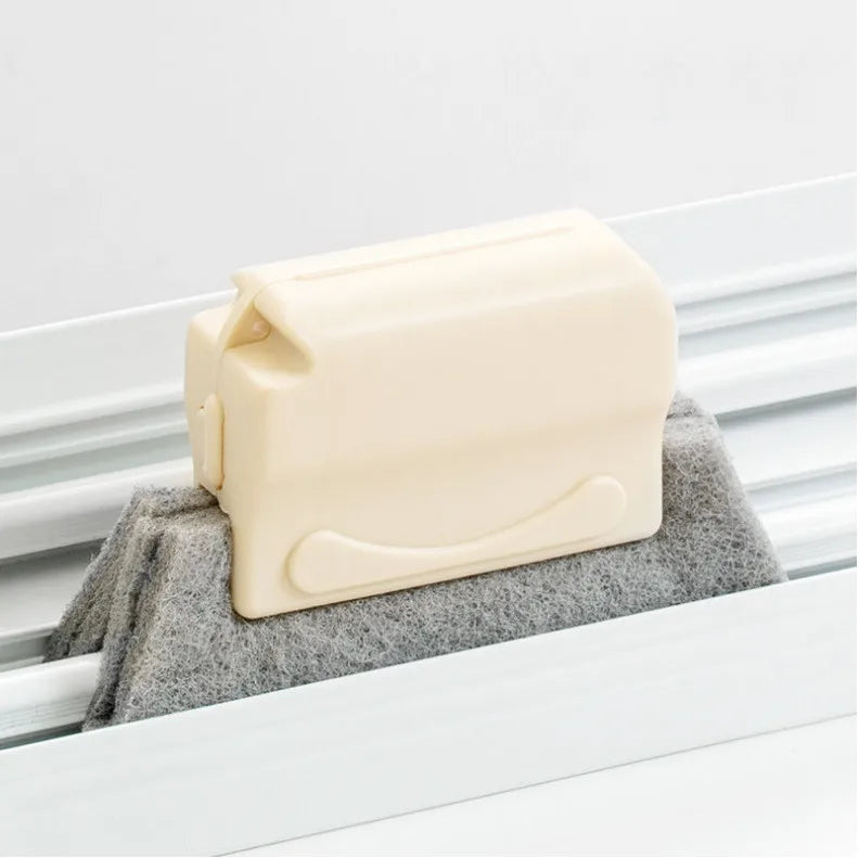 Window Groove Cleaning Brush helps you easily clean window slots, kitchen gaps, and tight spaces,removing dust and dirt effortlessly.