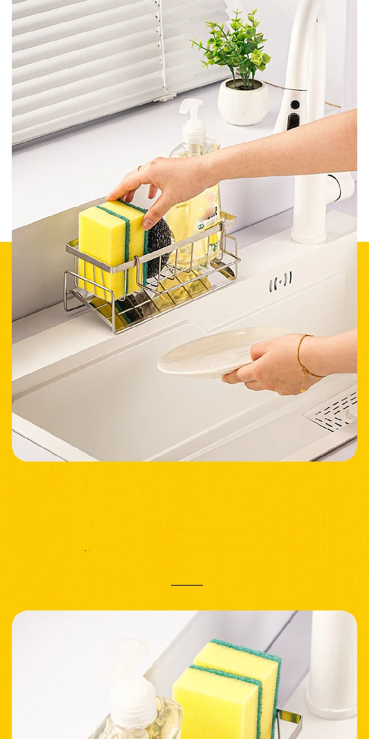 Stainless Steel Sink Organizer with Drainage