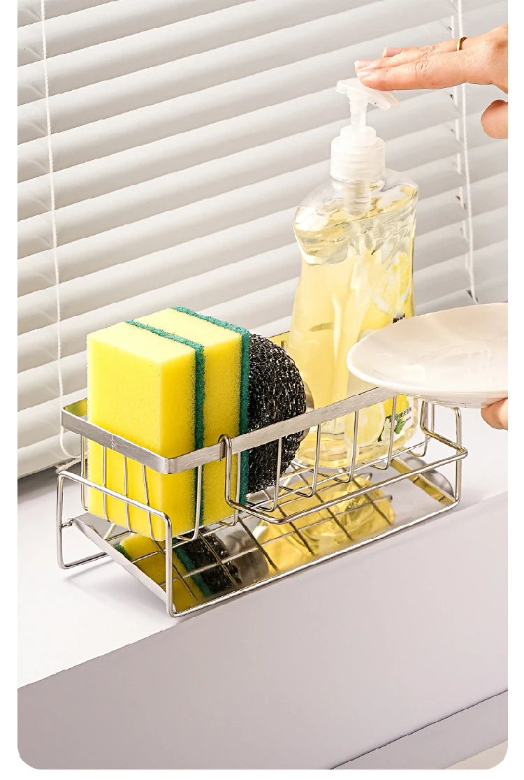 Stainless Steel Sink Organizer with Drainage