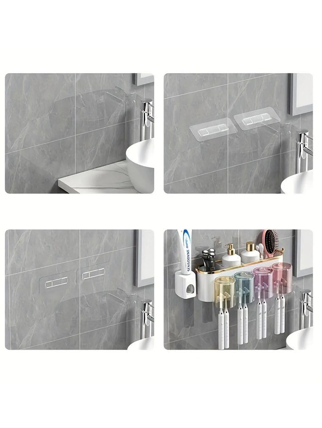 Wall-Mounted Toothbrush Holder