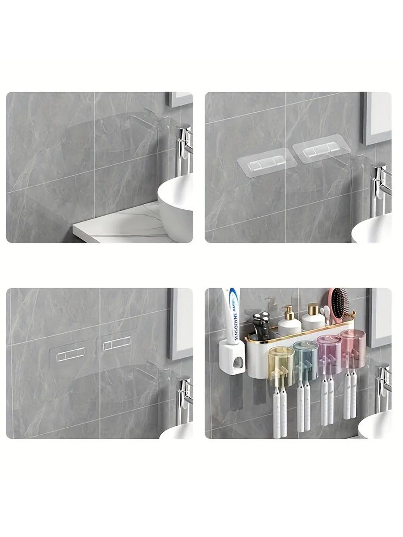 Wall-Mounted Toothbrush Holder