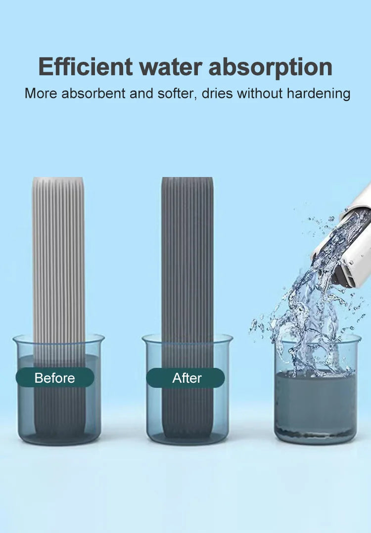 Mini Mop Portable Self-Squeeze Small Mops Self Wringing Mop Strong Absorbent Sponge Mops Desk Window Car Clean Tools