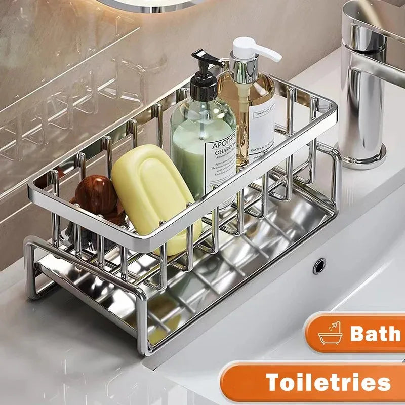 Stainless Steel Sink Organizer with Drainage
