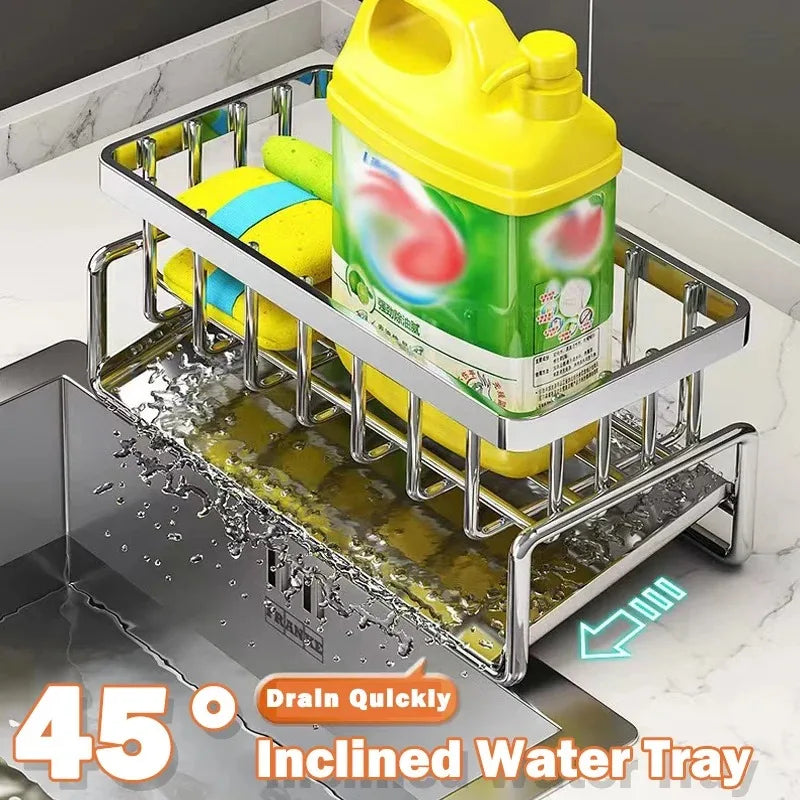 Stainless Steel Sink Organizer with Drainage