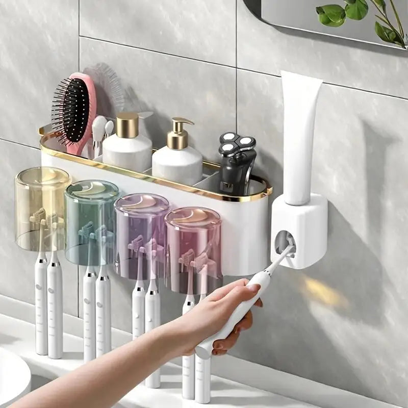 Wall-Mounted Toothbrush Holder