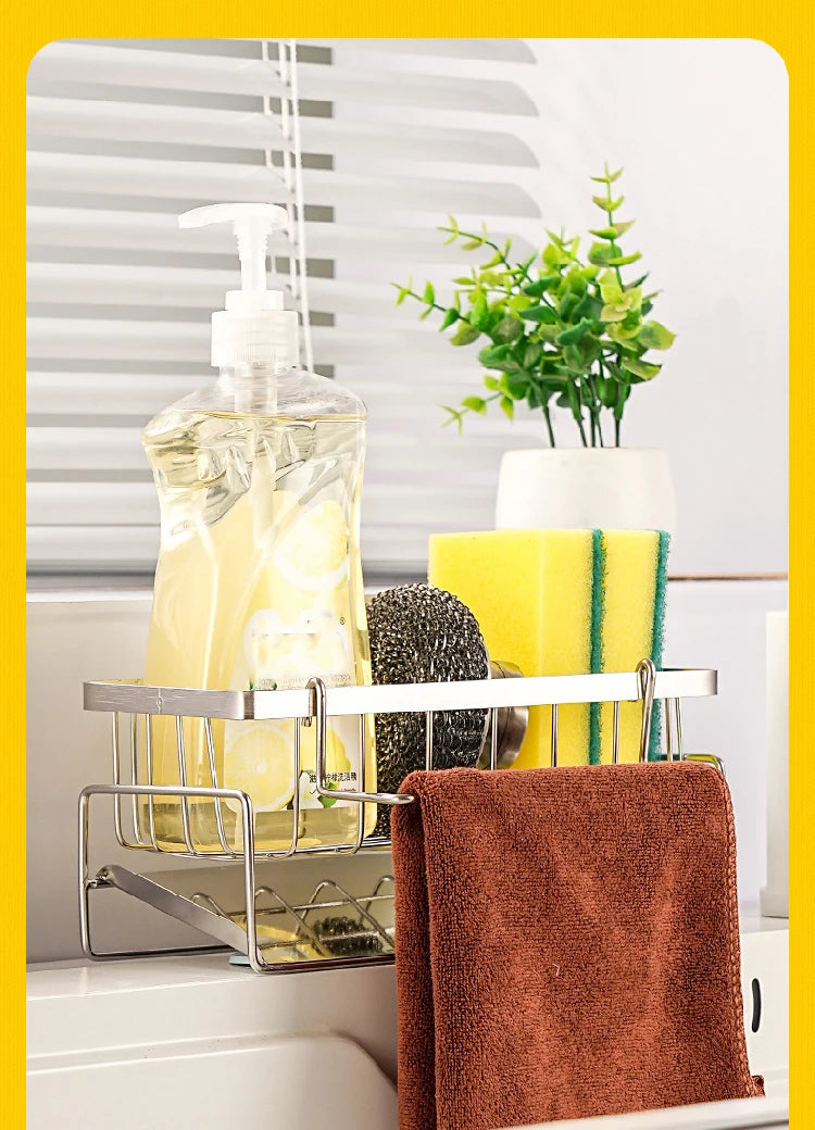 Stainless Steel Sink Organizer with Drainage