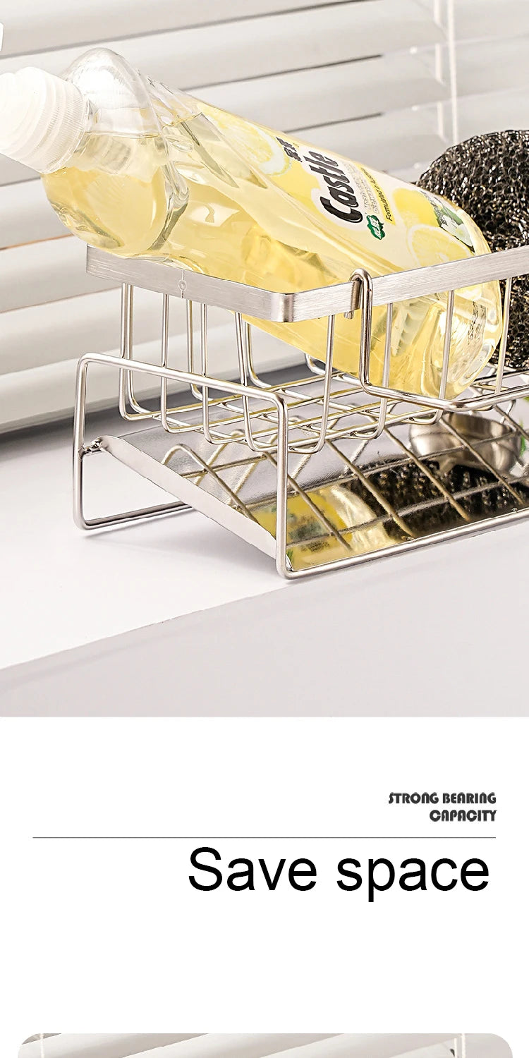 Stainless Steel Sink Organizer with Drainage