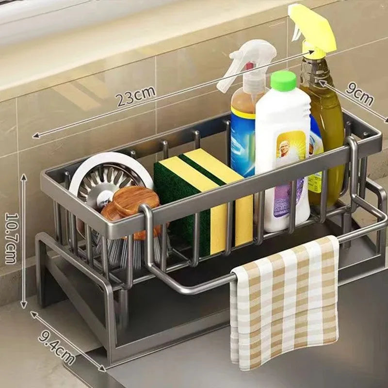 Stainless Steel Sink Organizer with Drainage