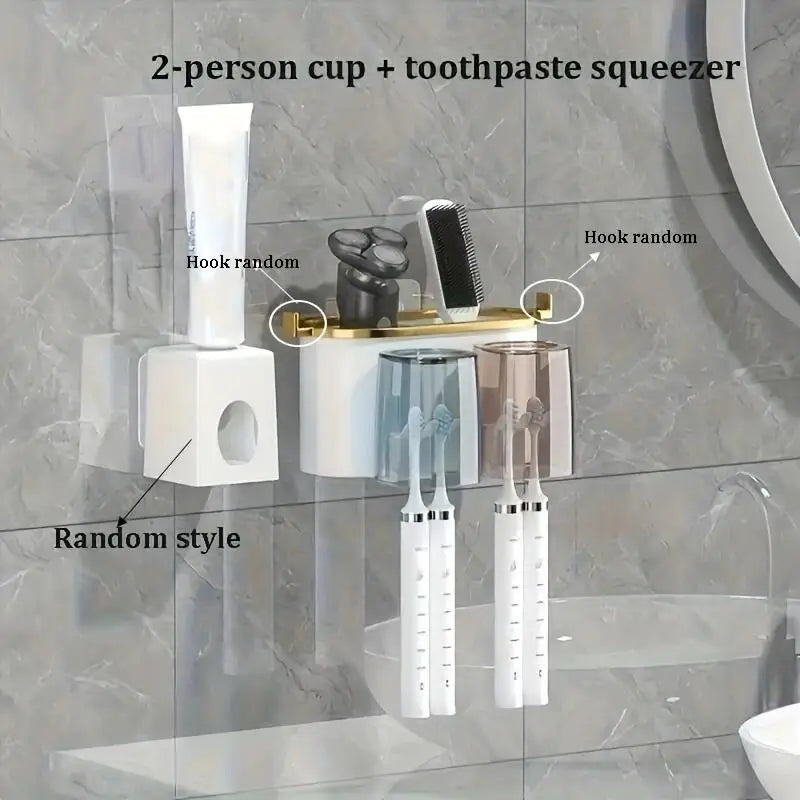 Wall-Mounted Toothbrush Holder