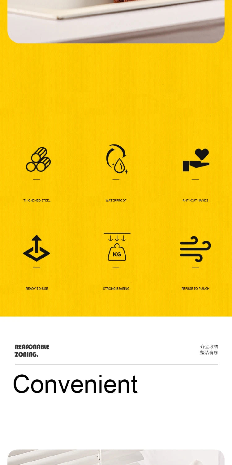 Stainless Steel Sink Organizer with Drainage