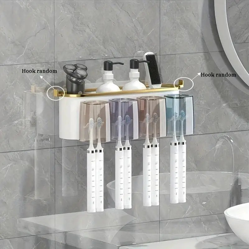 Wall-Mounted Toothbrush Holder