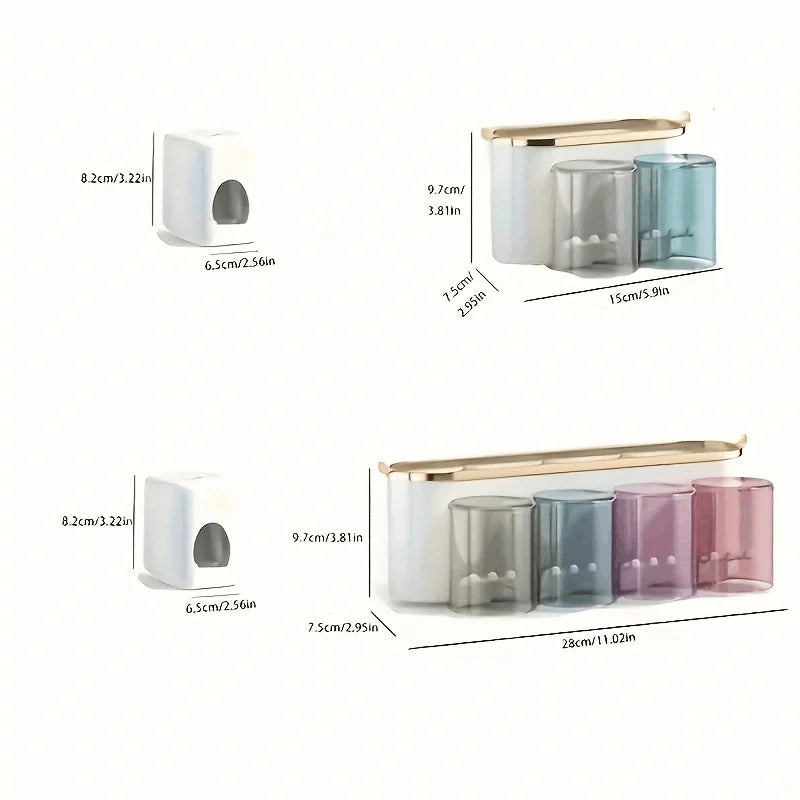 Wall-Mounted Toothbrush Holder