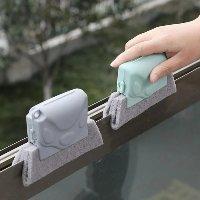 Window Groove Cleaning Brush helps you easily clean window slots, kitchen gaps, and tight spaces,removing dust and dirt effortlessly.