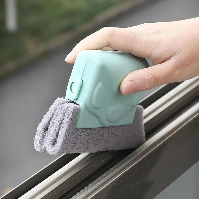Window Groove Cleaning Brush helps you easily clean window slots, kitchen gaps, and tight spaces,removing dust and dirt effortlessly.