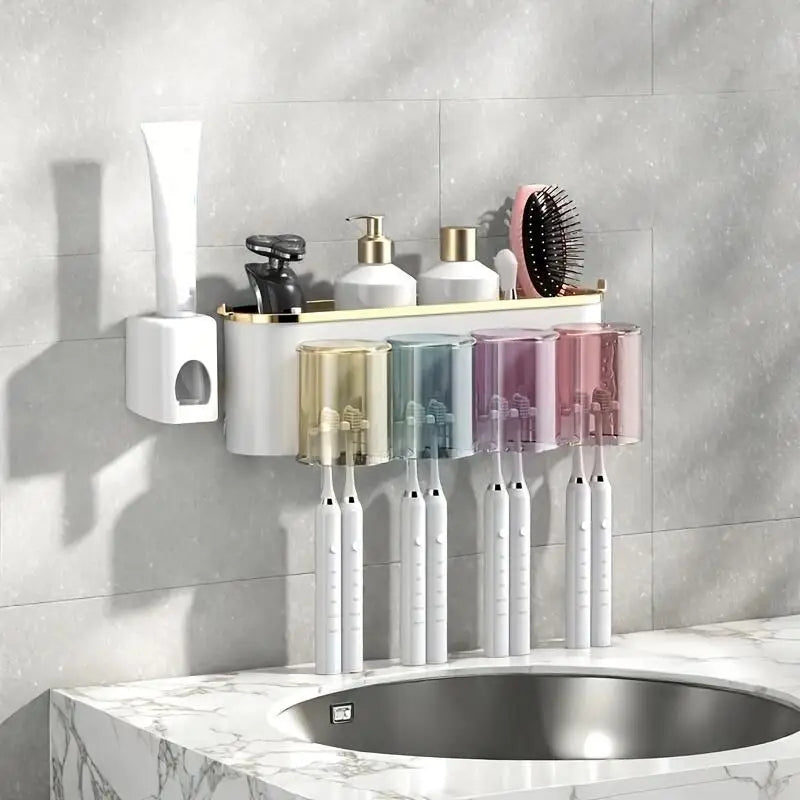 Wall-Mounted Toothbrush Holder