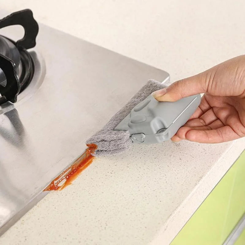 Window Groove Cleaning Brush helps you easily clean window slots, kitchen gaps, and tight spaces,removing dust and dirt effortlessly.