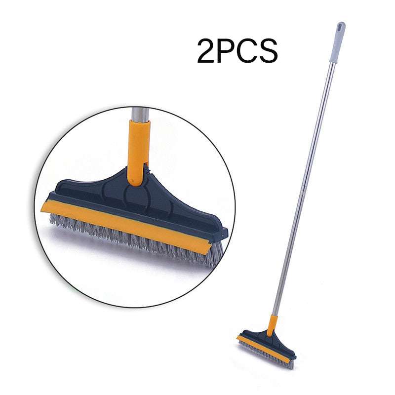 2-in-1 Floor Gap Cleaning Brush & Rubber Wiper